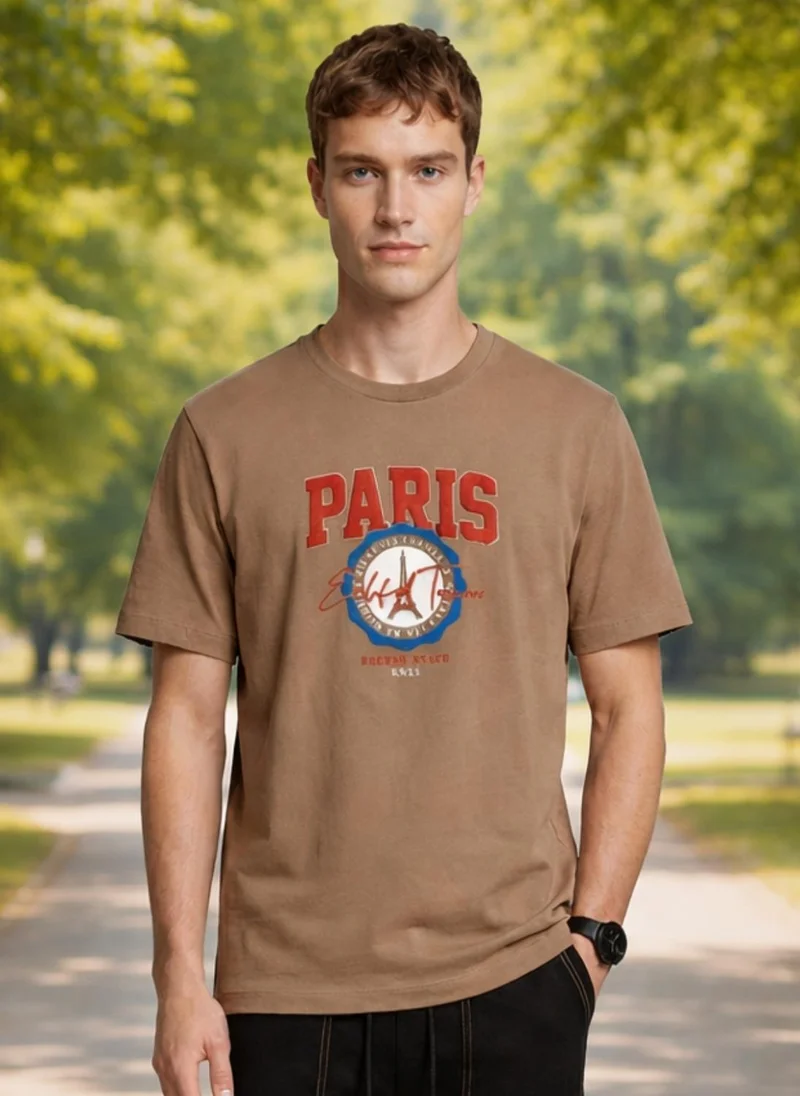 نوبيرو NOBERO Men's Premium Printed Regualr T-Shirt