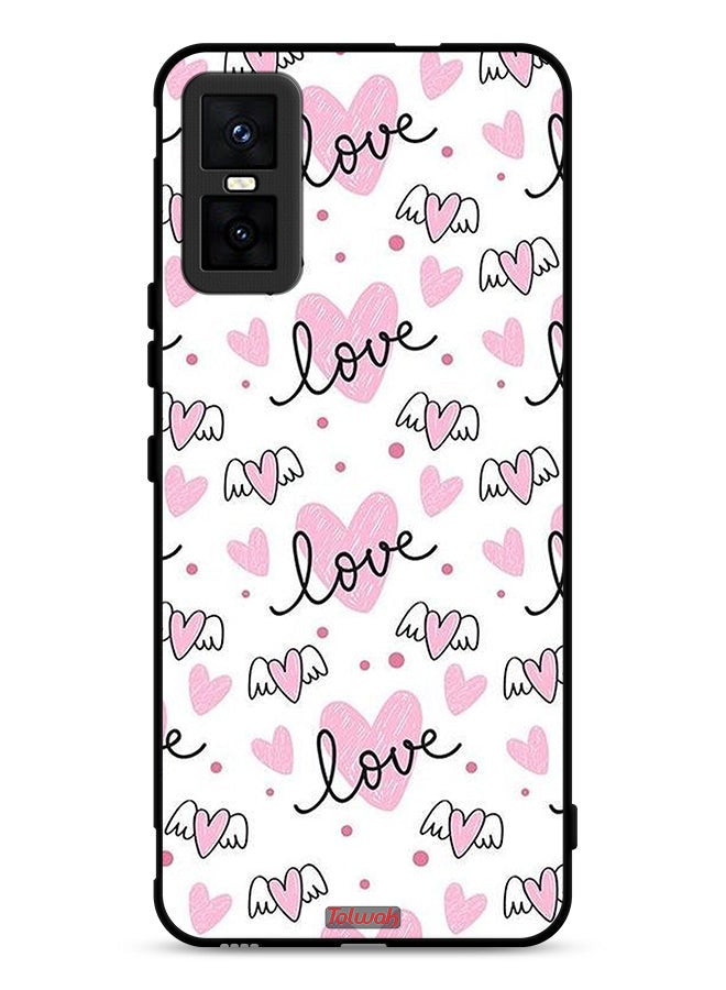 Tolwak Infinix GT 30 Pro Protective Case Cover Love And Heart Art Pattern - Image 1