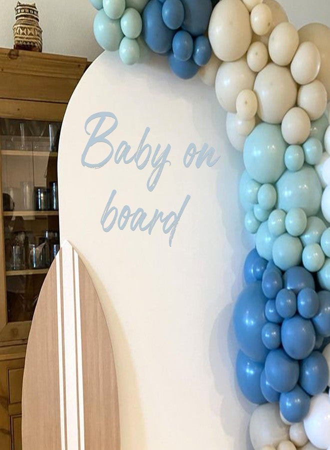 Capiont Baby On Board Decal - Baby Shower Party Decorations,Gender Reveal Party Decor Decals,Photography Background Decal (Blue Baby on Board) - Image 1