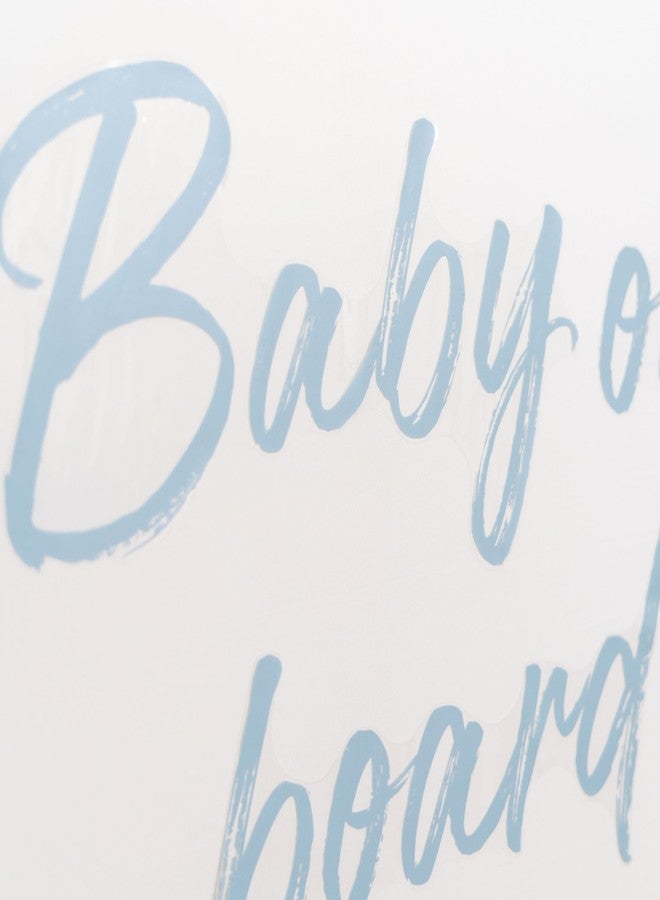 Capiont Baby On Board Decal - Baby Shower Party Decorations,Gender Reveal Party Decor Decals,Photography Background Decal (Blue Baby on Board) - Image 3