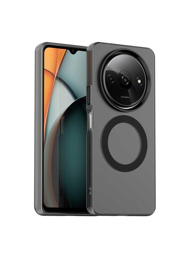 زبون جراب هاتف Xiaomi Poco C61 Candy Magsafe PC Hybrid TPU (أسود)