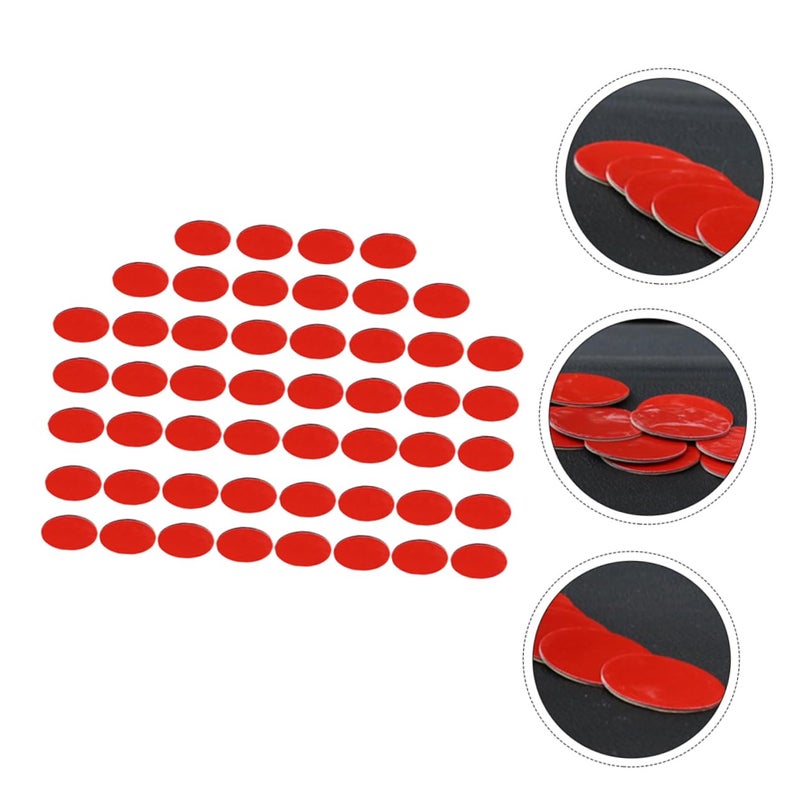 100 Pcs Double Sided Round Adhesive Tapes Strong Hold Removable For Wall Hooks Photo Frames Car Accessories Easy To Use 2 Pack - Image 3