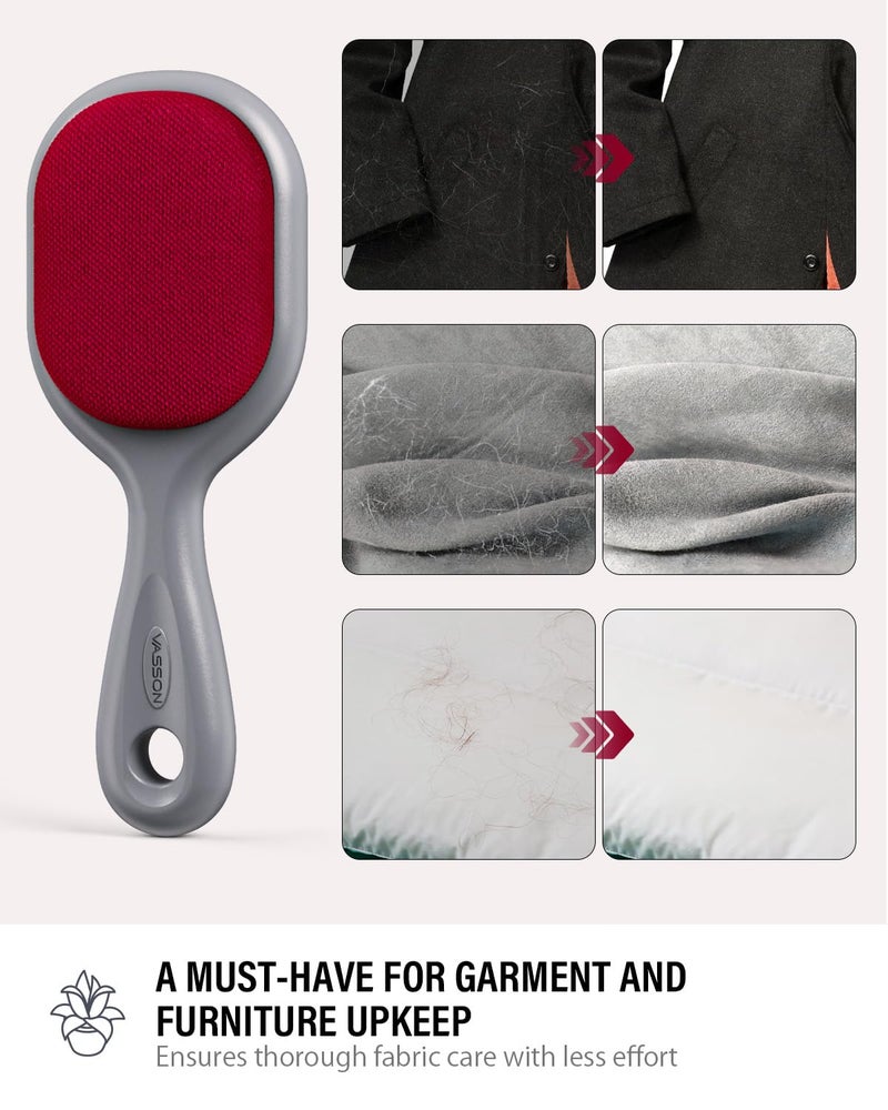 VASSON Double-Sided Lint Brushes, Classic Velvet Brush for Furniture and Clothing, Ideal for Pet Hair Removal - Image 5