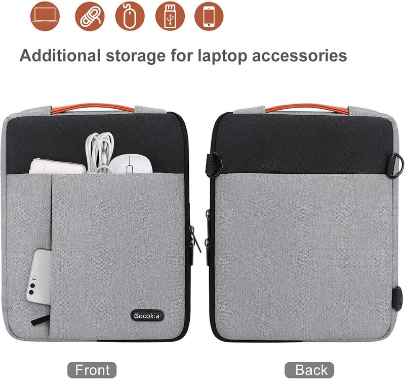 Gocokia Laptop Shoulder Briefcase Sleeve for 12.9-14.1 inch Notebook Bag - Image 5