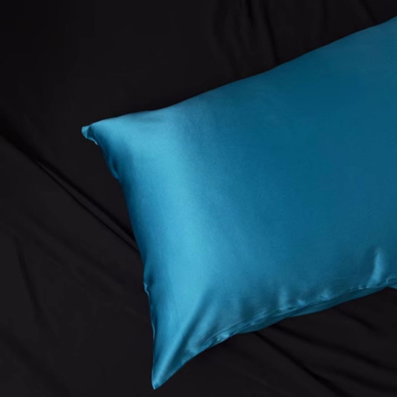 ROSEWARD Mulberry Silk Pillowcase for Hair and Skin Made in USA  22 Momme King Size Silk Pillow Cases with Zipper  100% Silk  Anti Aging  Anti Acne  1 Pc 20""x36"" (King  Peacock Blue) - Image 5