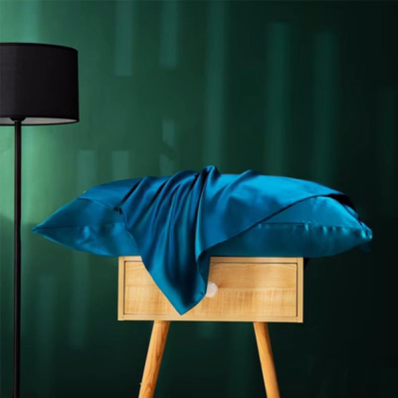 ROSEWARD Mulberry Silk Pillowcase for Hair and Skin Made in USA  22 Momme King Size Silk Pillow Cases with Zipper  100% Silk  Anti Aging  Anti Acne  1 Pc 20""x36"" (King  Peacock Blue) - Image 3