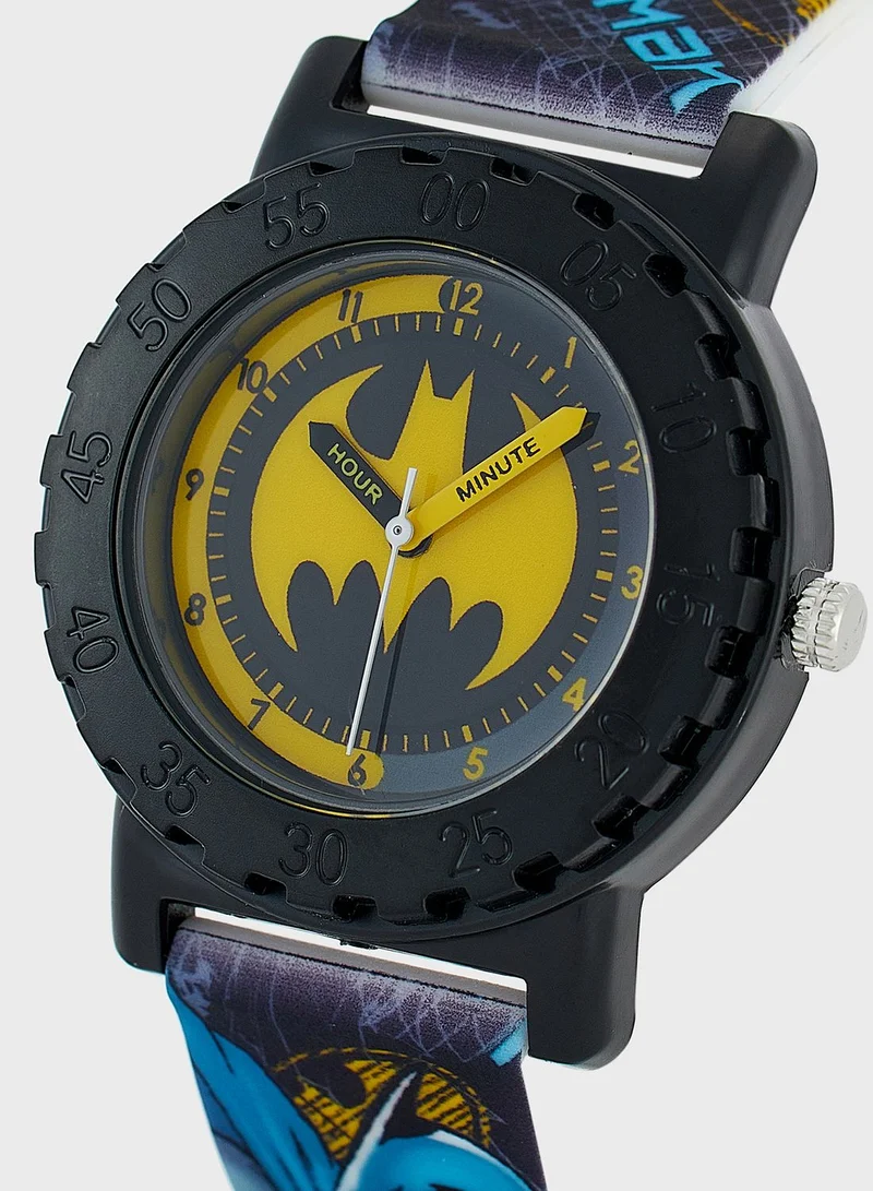 باتمان Batman Boys Time Teacher Watch Printed Silicon Strap, BAT9548