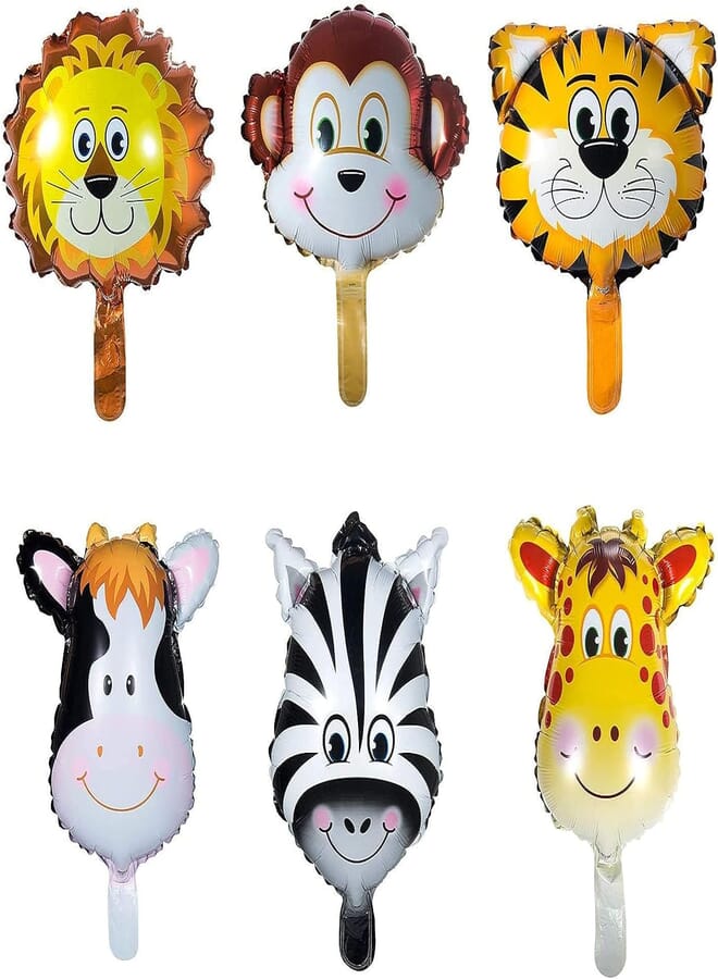 Secret 12 Pieces Foil Balloon Animals, Balloons Animals Kids Birthday, Perfect for Kids Birthday Party Decoration