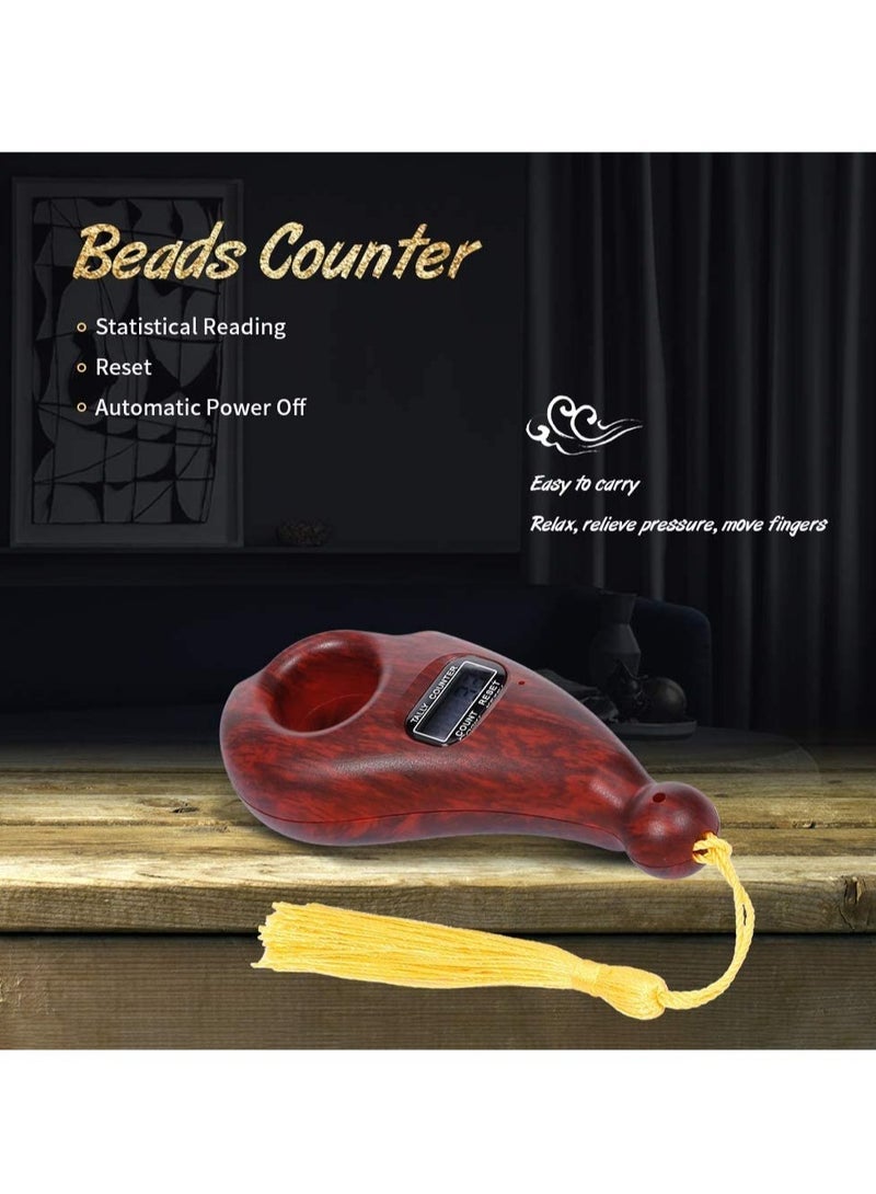 Finger Counter-Islamic Tasbih Bead Digital Counter,Muslim Prayer Beads Decompression Bead Digital CounterFinger Toy - Image 1