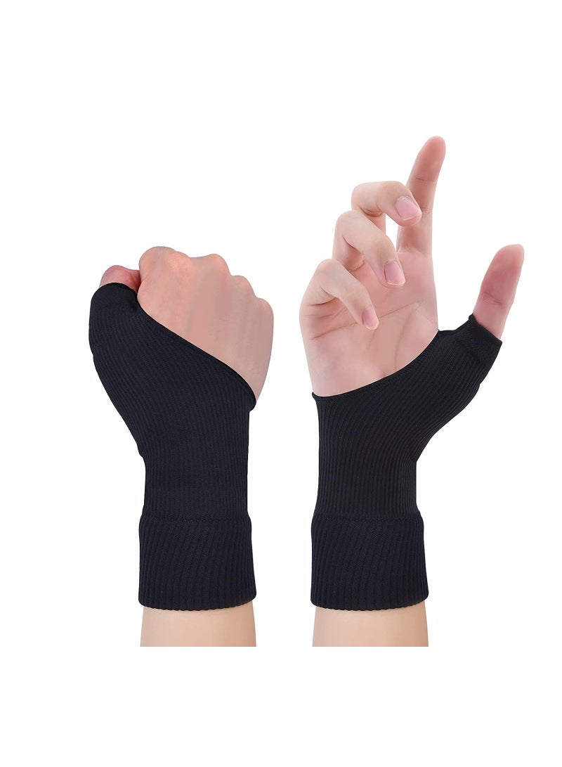 1 Pair Gel Wrist Support Brace, Breathable Compression Arthritis Gloves For Thumb Arthritis, Carpal Tunnel, Tenosynovitis - Image 1