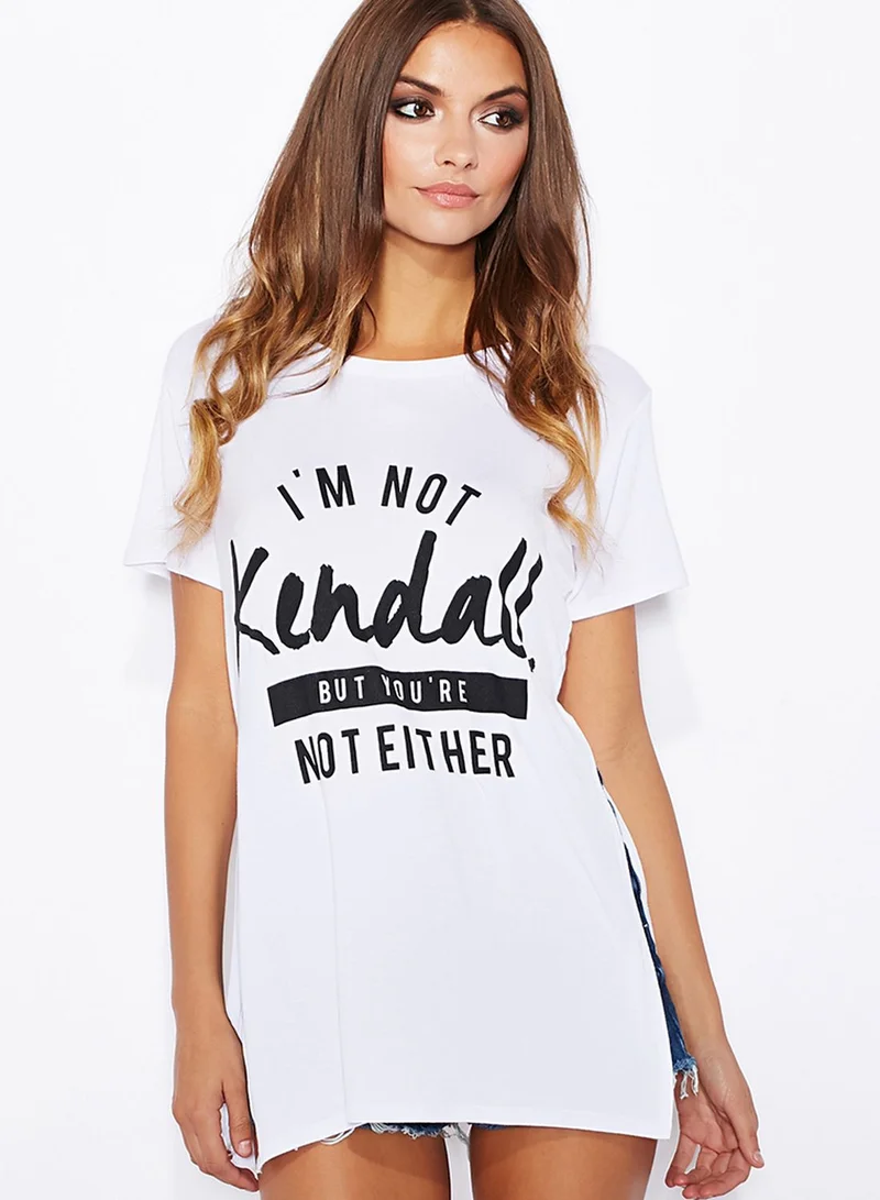 Fashion Union Side Split T-Shirt