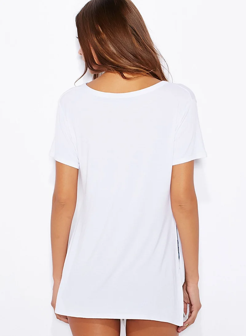 Fashion Union Side Split T-Shirt