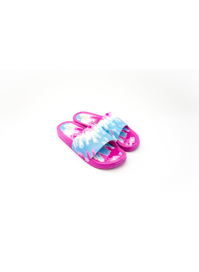 CUBS Tie Dyed Everyday Wear Eco-Friendly Pvc Slides For Kids Lightweight Easy To Wash And Anti-Slip Soles - Image 1