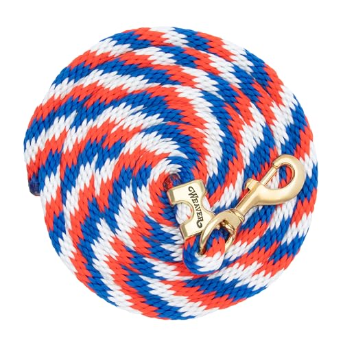 Weaver Leather Poly Lead Rope Blue/Red/White, 5/8 x 10' - Image 5