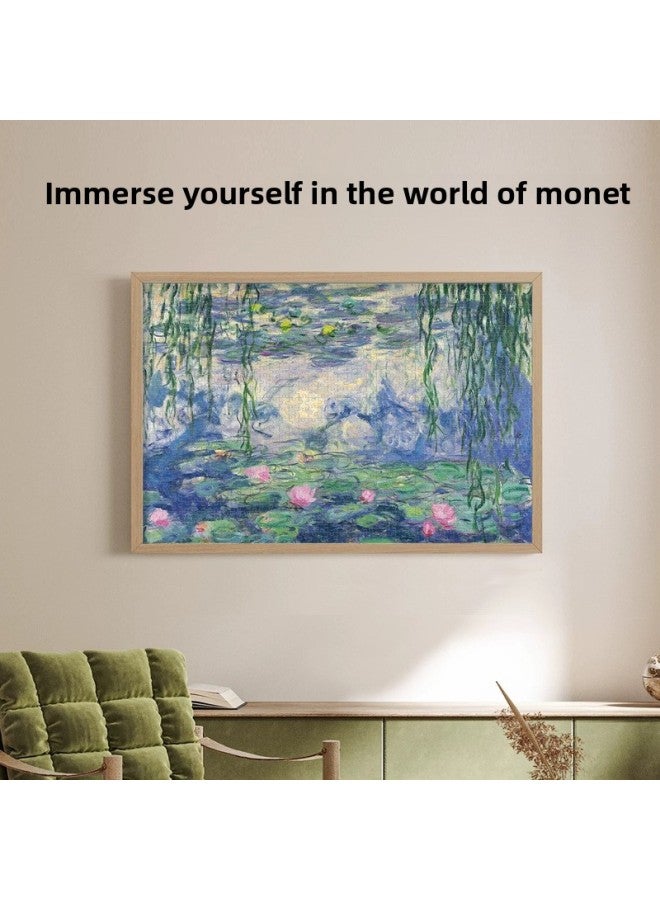 Jigsaw Puzzle Toys 1000 Pieces Decompression Gift Paper Oil Painting Decompression Adult Plane Puzzle Cross-border-Color:Van Gogh Self-portrait In Straw Hat - 70*50cm 83106 - Image 3
