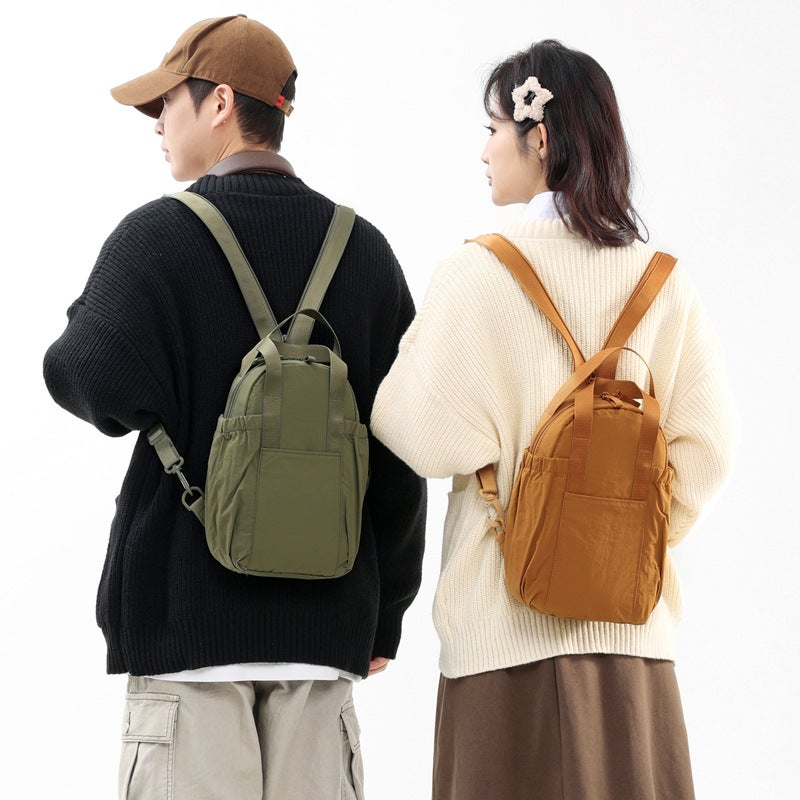 Japanese Style Solid Color Travel Backpack - Image 2
