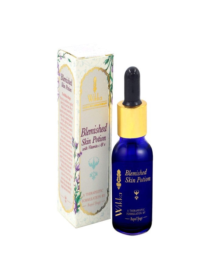 Wikka Blemished Skin Potion - Natural Oil Blend (15g) helps in Anti-Aging Serum for Dark Circles | Glow & Radiance Boost | Perfect for Pimples & Scars - Image 1