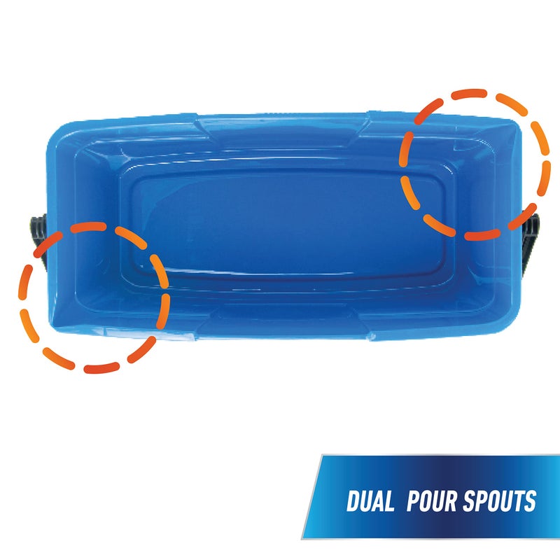 Unger Professional 3 Gallon Bucket â€“ Compact Cleaning Bucket, Comfort-Grip Handle, 2 Pour Spouts, Portable Cleaning Supplies, Plastic Mop Bucket for Floor, Window & Household Cleaning - Image 2