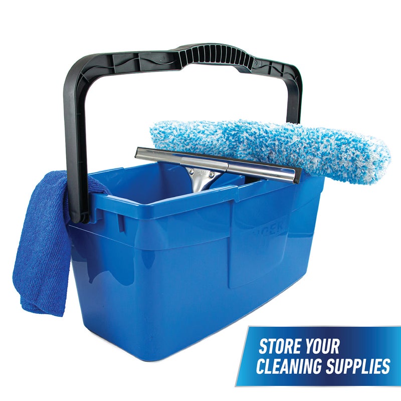 Unger Professional 3 Gallon Bucket â€“ Compact Cleaning Bucket, Comfort-Grip Handle, 2 Pour Spouts, Portable Cleaning Supplies, Plastic Mop Bucket for Floor, Window & Household Cleaning - Image 3