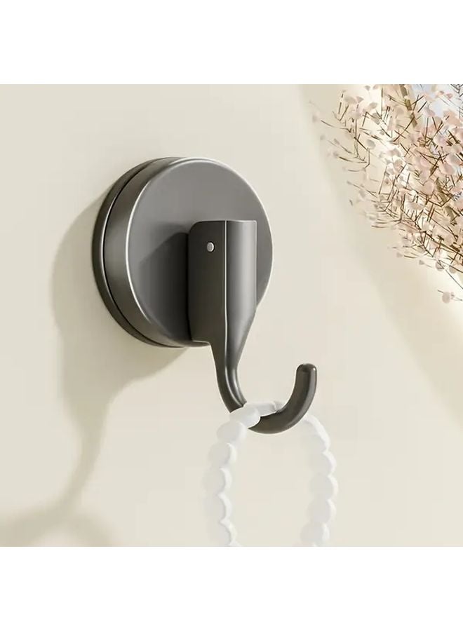 Milky White Powerful Suction Cup Hook No Drilling Required Easy Installation For Bathroom Kitchen Tiles - Image 2