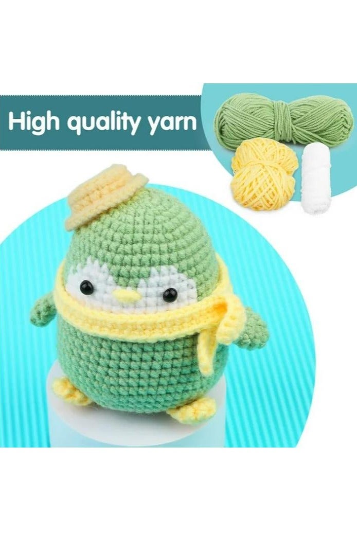 Arabest DIY Cartoon Doll, Material Package, Suit Manual, Crochet Material Package, Green - Image 4