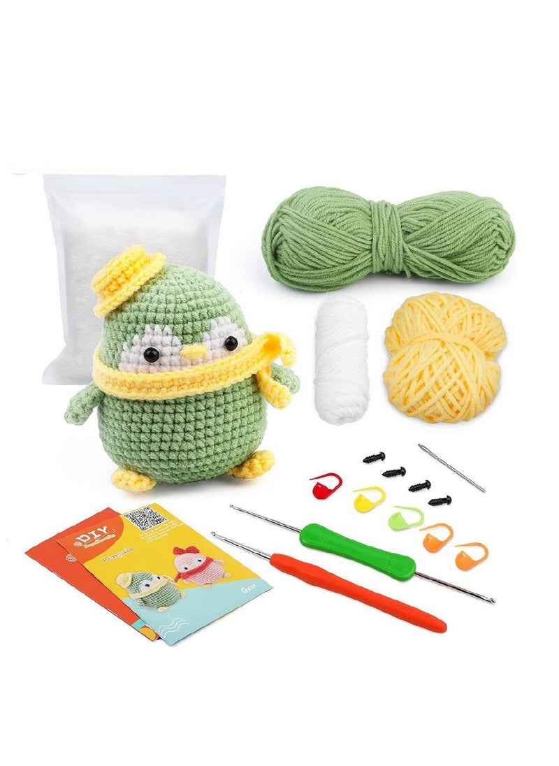 DIY Cartoon Doll, Material Package, Suit Manual, Crochet Material Package, Green