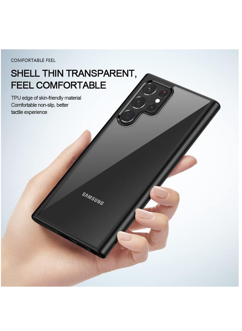 Raxoom Premium Matte TPU With Clear Hard PC Hybrid Phone Case for Samsung Galaxy S22 Ultra - Image 3