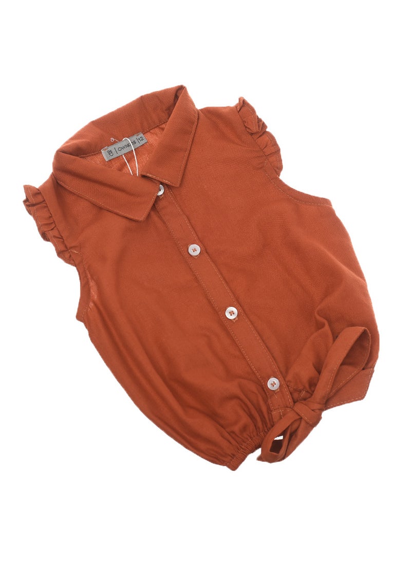 BEBO Girls plain blouse cut with drawstring - Image 1