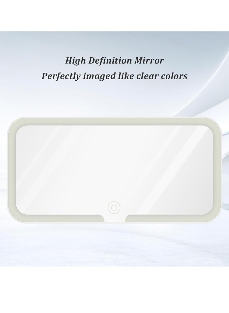 DIGI CORE Car Sun Visor Vanity Mirror Rechargeable Light With 3 Light Modes LED Light Mirror Visor Vanity Mirror For Car Truck SUV Rear View With Dimmable Touch Screen, Mirror Accessories For Women & Girls - Image 4