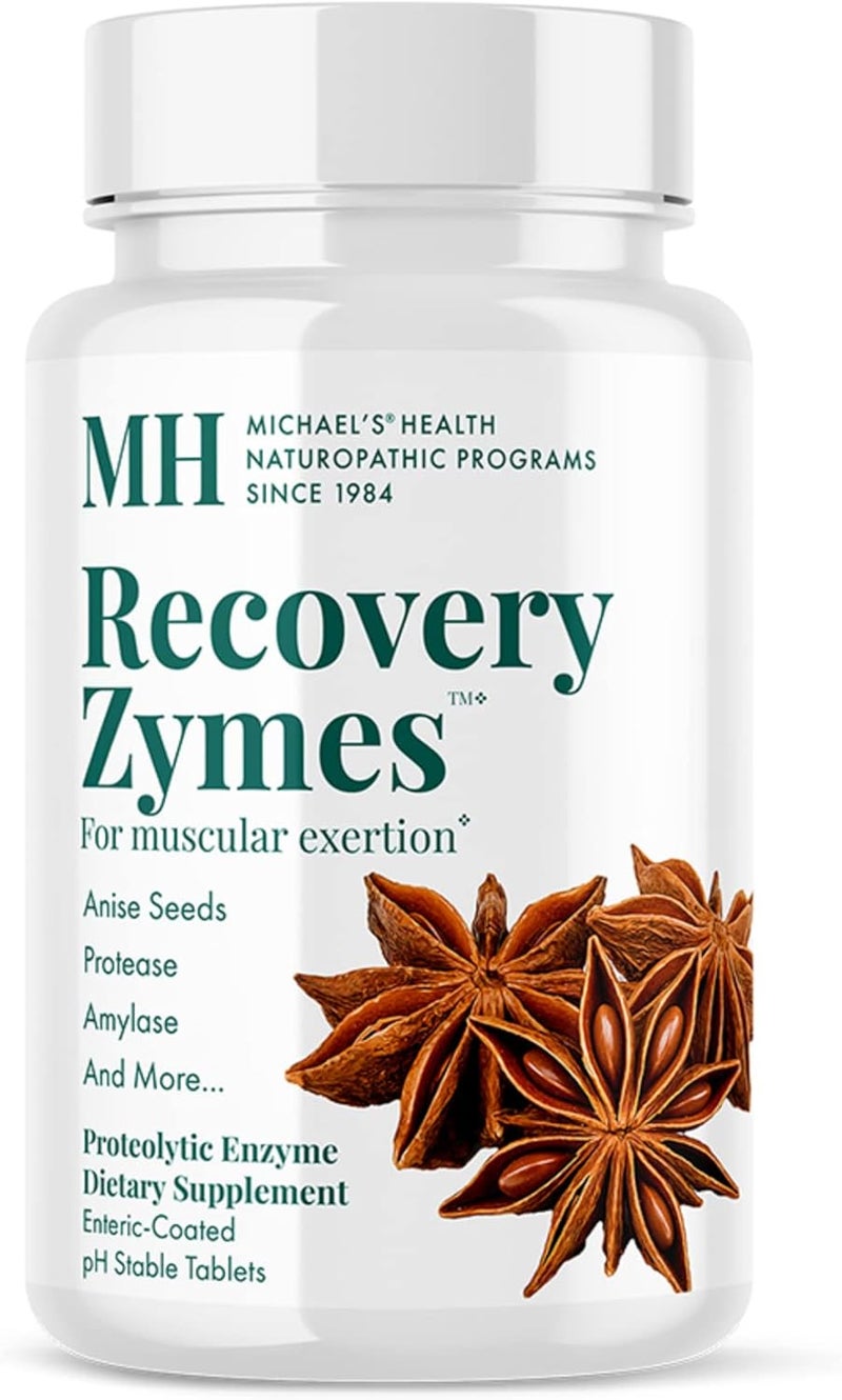 Michael's Health Recovery Zymes - Proteolytic Enzyme Dietary Supplement for Muscular Exertion, 90 Tablets - Image 1