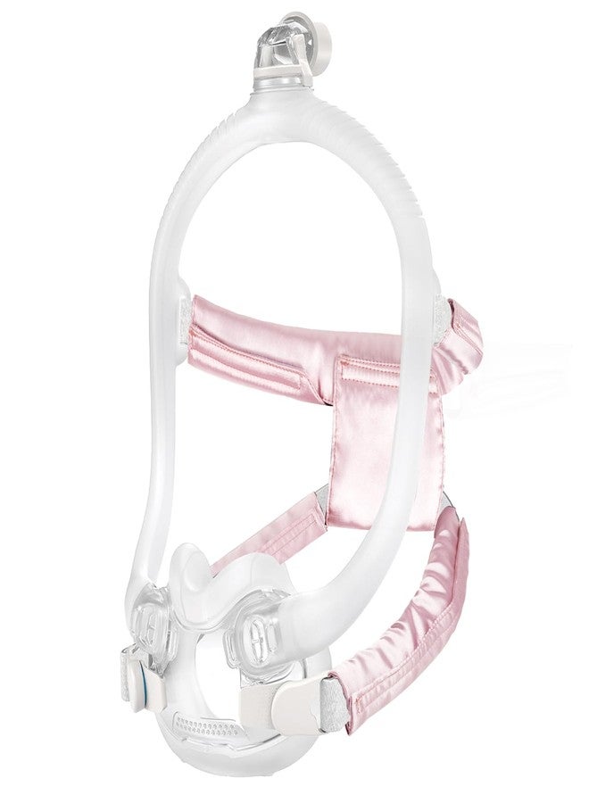 JDVBDNK 3 قطع من أغطية حزام قناع جهاز التنفس CPAP المصنوعة من الساتان، أغطية حزام مريحة لجهاز التنفس CPAP، وسائد قناع CPAP حريرية تناسب غطاء الرأس F30i، واقي شعر مضاد للتجاعيد لجهاز التنفس CPAP لتقليل العلامات الحمراء (وردي) - Image 1