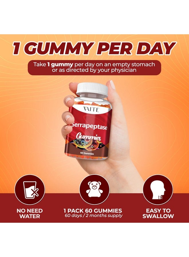 ڤايت مكمل سيرابيبتاز 120000 وحدة إس بي يو - عالي الفعالية، يدعم الإنزيم البروتيني، غير معدّل وراثيًا، خالٍ من الجلوتين، نباتي، صحة الجهاز الهضمي، يدعم نشاط الإنزيم، يعزز الراحة، سهل الهضم، 60 حبة جيلاتينية - Image 4