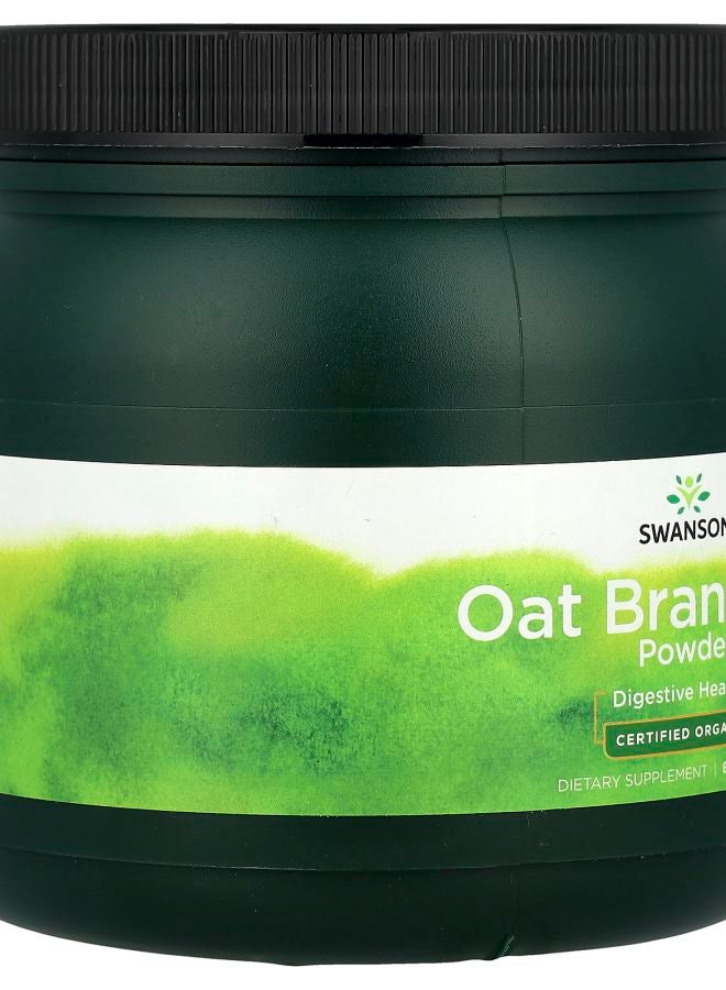 SWANSON Certified Organic Oat Bran Fiber Powder 8 oz (227 g) - Image 2