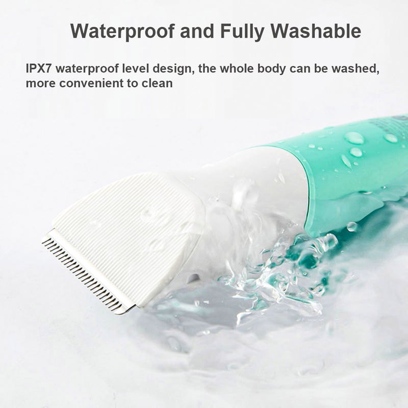 Electric Baby Hair Clipper Cordless Hair Trimmer for Kids and Children Low Noise IPX7 Waterproof Built-in Battery with 2 Guide Combs - Image 3