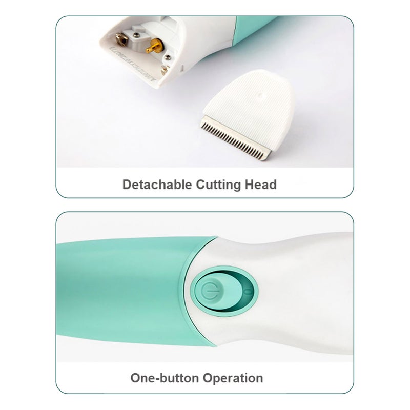 Electric Baby Hair Clipper Cordless Hair Trimmer for Kids and Children Low Noise IPX7 Waterproof Built-in Battery with 2 Guide Combs - Image 4