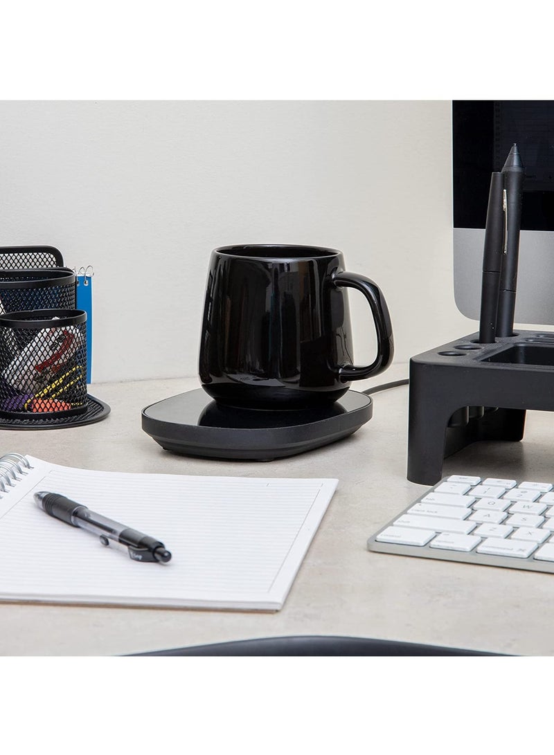 Lucky مجموعة سخان أكواب القهوة المحمولة المحظوظة وسادة تسخين أكواب سيراميك فنجان كهربائي حراري 55℃ - Image 3