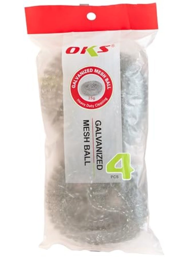 HOME DWELL Steel Wool Pads - 4 Pcs - Multi-Purpose Heavy Duty Cleaning Pads for Kitchen and Household - Image 1