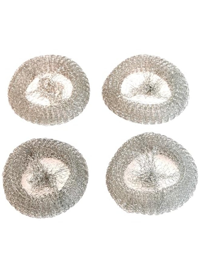 HOME DWELL Steel Wool Pads - 4 Pcs - Multi-Purpose Heavy Duty Cleaning Pads for Kitchen and Household - Image 2