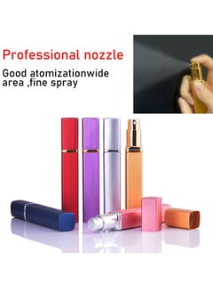 Generic Perfume Atomizer Bottle Refillable Mini Portable Spray Bottle Scent Pump Case With Dispenser tool for Out Side Work Travel Fitness 12ML  - Image 2