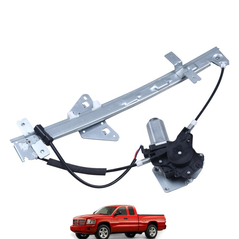 SHOWSEN 741598 Rear Driver Side Power Window Regulator WMotor Fit 20002004 Dodge Dakota 19982003 Dodge Durango Replacement 55256495AF 5073325AC