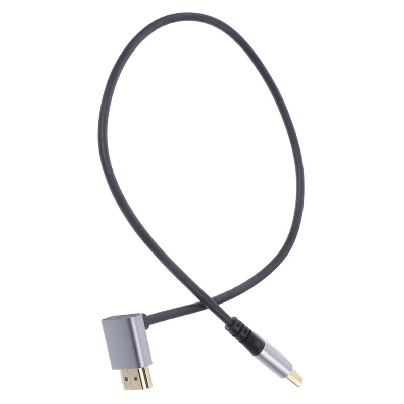 8k Male to Male High-Definition Cable 1m with Downward Elbow Connector for Tv Monitor Computer Projector Video Transmission - Image 1