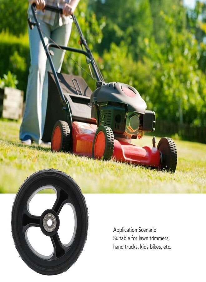 Chiffonade 5 Inch Solid Rubber Tire with 8mm Axle Bore Hole - for Trolley, Hand Truck & Garden Equipment, Heavy Duty Replacement with Smooth-Rolling Design - Image 4