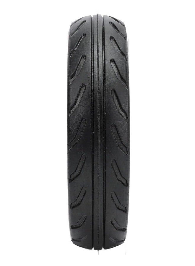 Chiffonade 5 Inch Solid Rubber Tire with 8mm Axle Bore Hole - for Trolley, Hand Truck & Garden Equipment, Heavy Duty Replacement with Smooth-Rolling Design - Image 5