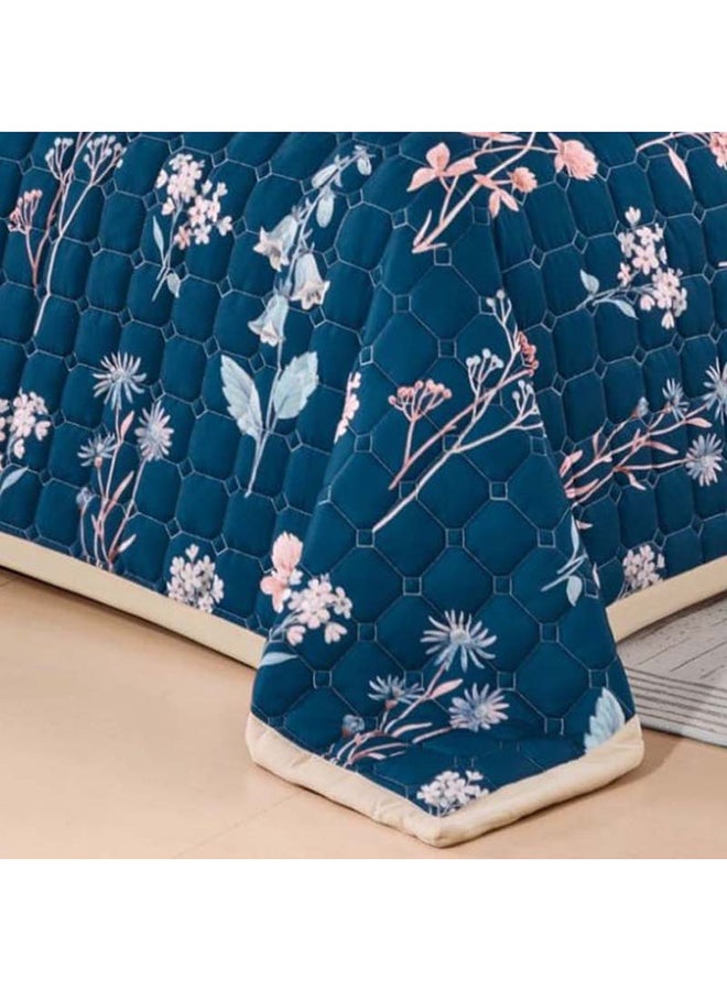 Sofia | Compressed flowered sheared bedding set 6 pieces 240 * 220 cm - Image 4