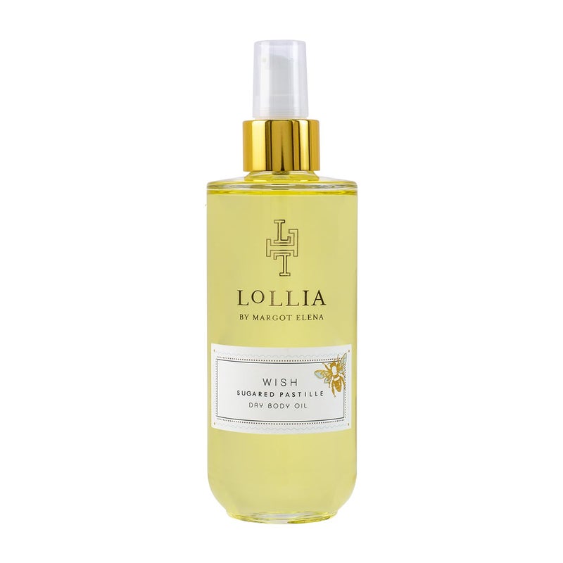 LOLLIA Wish Dry Body Oil, 6.8 Fl. Oz. â€“ Sugared Pastille â€“ Womenâ€™s, Scented, Moisturizing, Dry Body Oil for Women, For All Skin Types - Image 1