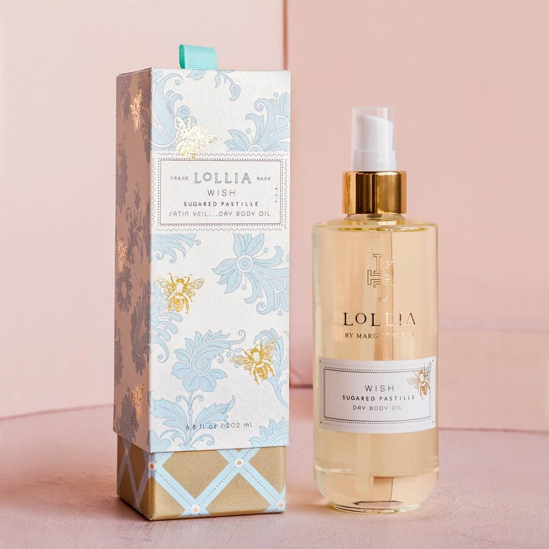 LOLLIA Wish Dry Body Oil, 6.8 Fl. Oz. â€“ Sugared Pastille â€“ Womenâ€™s, Scented, Moisturizing, Dry Body Oil for Women, For All Skin Types - Image 2