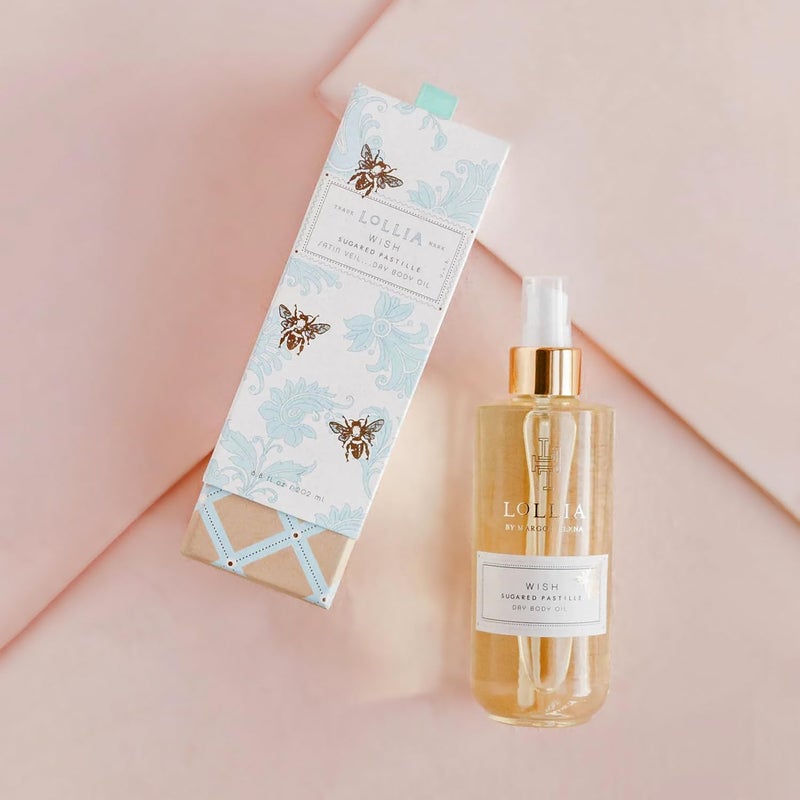 LOLLIA Wish Dry Body Oil, 6.8 Fl. Oz. â€“ Sugared Pastille â€“ Womenâ€™s, Scented, Moisturizing, Dry Body Oil for Women, For All Skin Types - Image 3