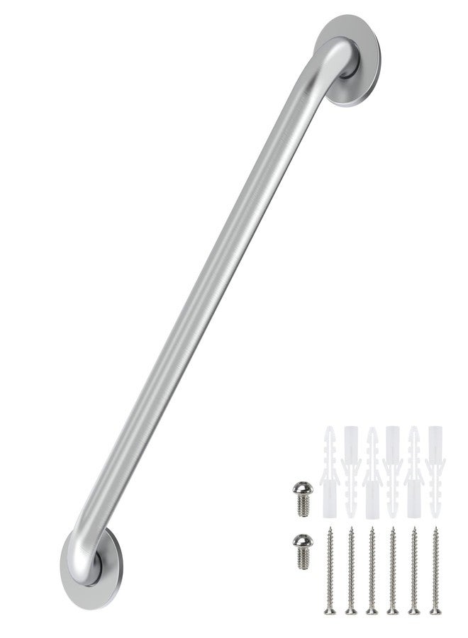 Tesuchan 16 Inch Grab Bars for Bathtubs and Showers Brushed Nickel, Safety Shower Grab Bars for Seniors Elderly Handicapped, Handicap Grab Bars for Shower with Concealed Screws, Tesuchan - Image 1