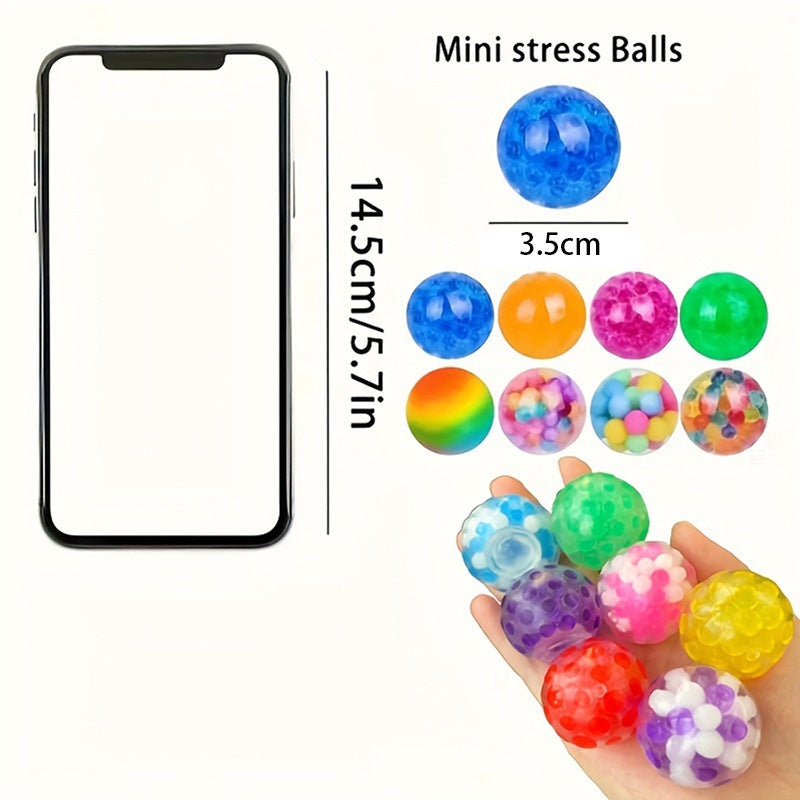 Mini Squishy Stress Relief Water Bead Ball 3.5cm TPR - Image 5