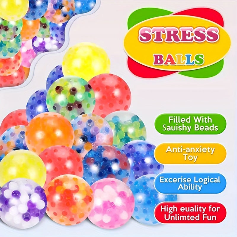 Mini Squishy Stress Relief Water Bead Ball 3.5cm TPR - Image 2